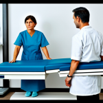 골밀도 검사로 진단 가능한 질환 - Bone Density Test**

"A patient, fully clothed and in appropriate attire, undergoing a DEXA scan in ...